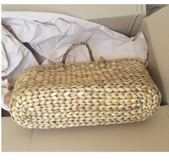 Handcrafted woven insulated beach bag - Picture 3 of 8